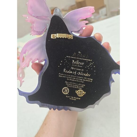 2007 Bradford Exchange "Believe" Realm of Wonder Limited Ed. Fairy Decor #A0386 - Picture 2 of 4